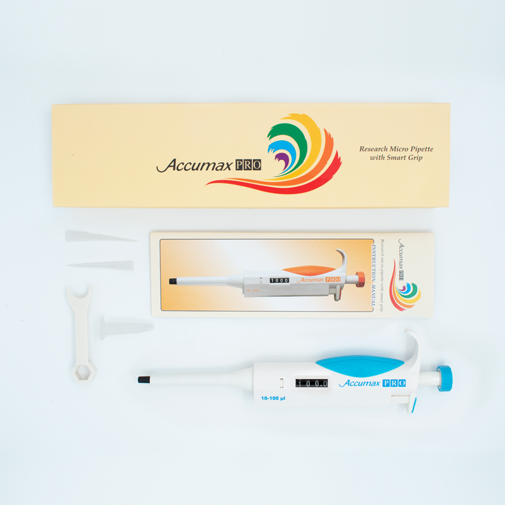 Accumax PRO VARIABLE Volume MicroPipette (10-100 microlitros)