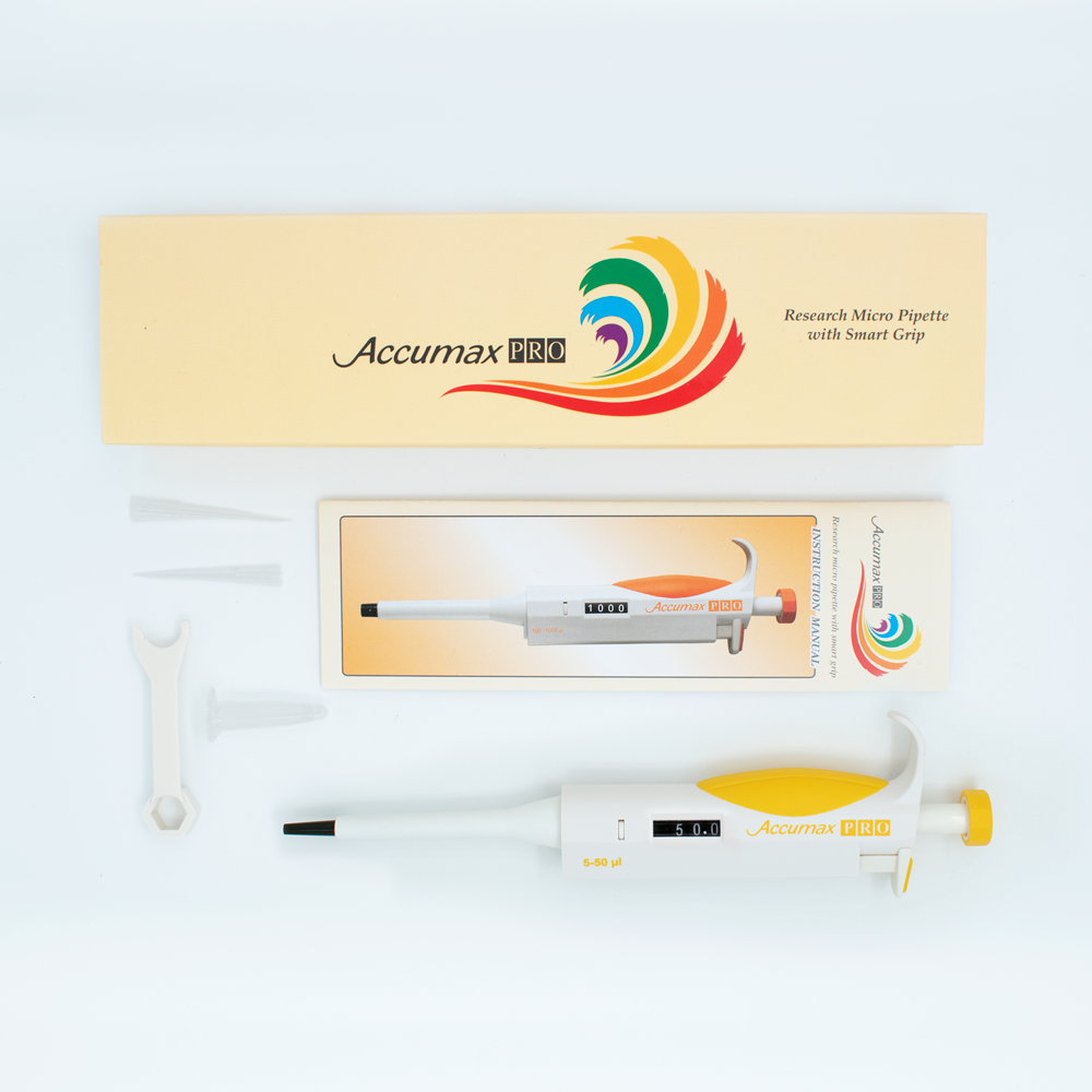 Accumax PRO VARIABLE Volume MicroPipette (5-50 microlitros)